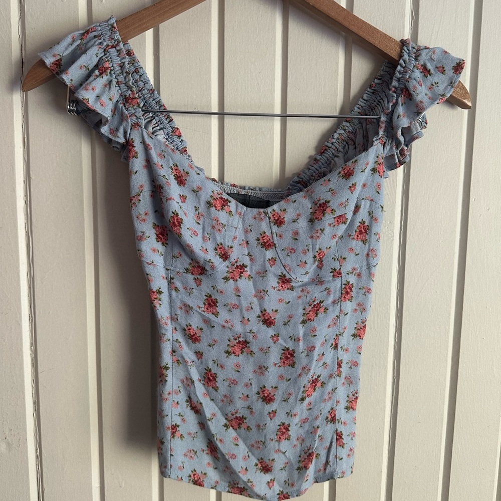 Reformation floral blouse